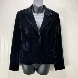 SUSAN LEWIS Black Velvet Blazer